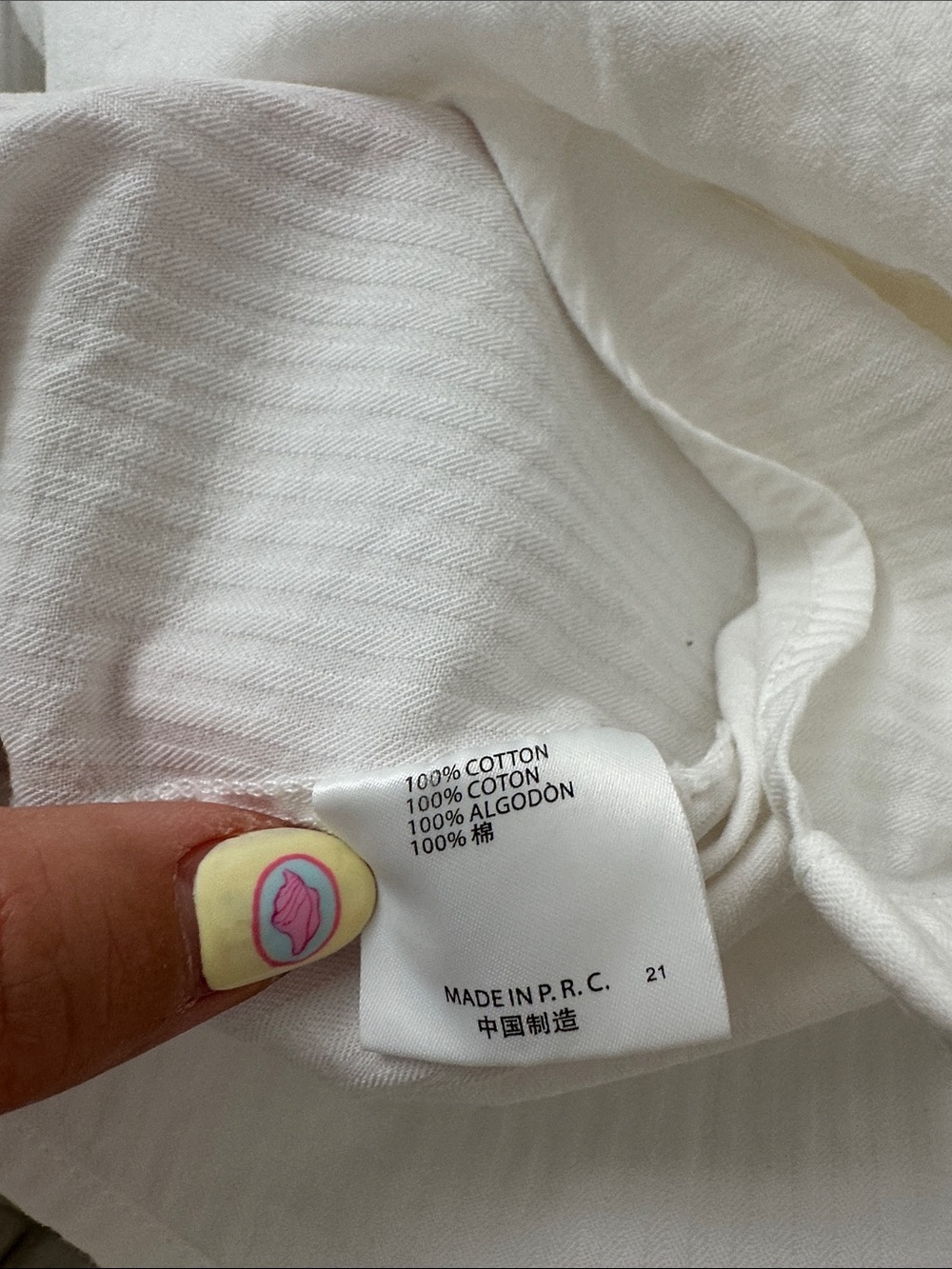 Brandy Melville White Button-Down Shirt - Picture 3 of 4